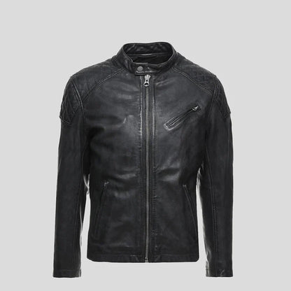 NEW MEN Biker Leather Jacket