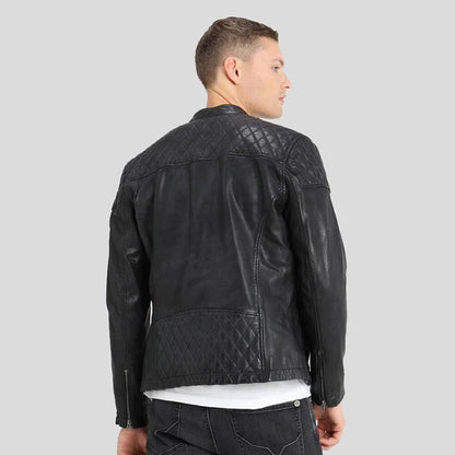 NEW MEN Biker Leather Jacket