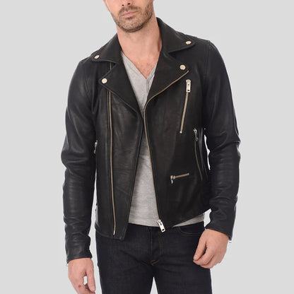NEW MEN Biker Leather Jacket