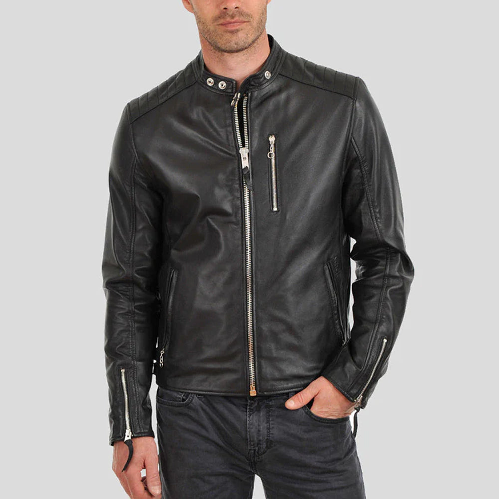 NEW MEN Biker Leather Jacket