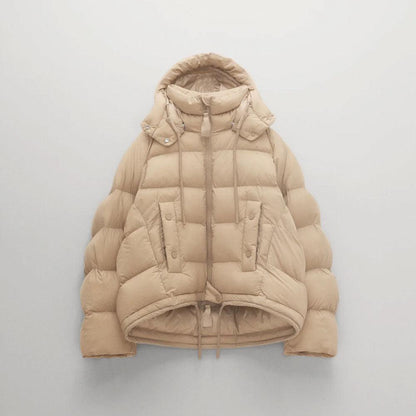 Women's Simple Sand Puffer Jacket