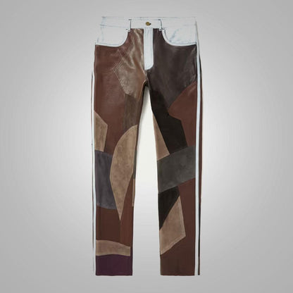 Men's New Style Multiple Colors Fashion Leather Pant