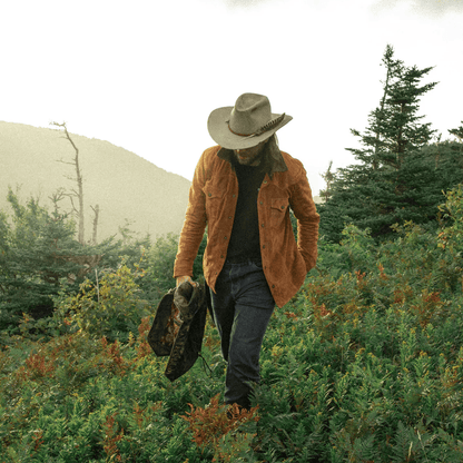 Men's Suede Brown Style Fringes Cowboy Leather Western Jacket