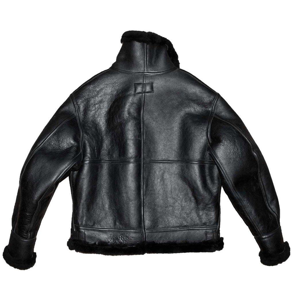Men's B3 Black Premium Sheepskin Leather Jacket