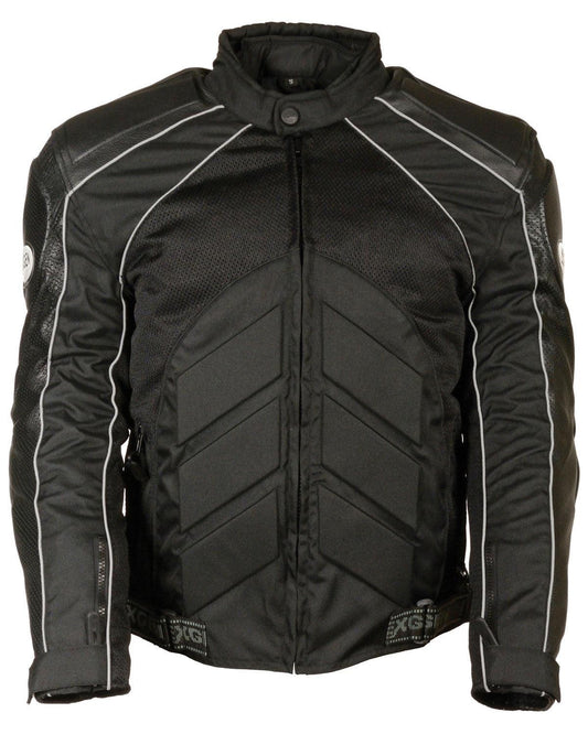 Combo Leather Textile Mesh Racer Jacket For Men