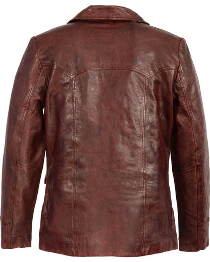 Leather Car Coat Jacket For Men