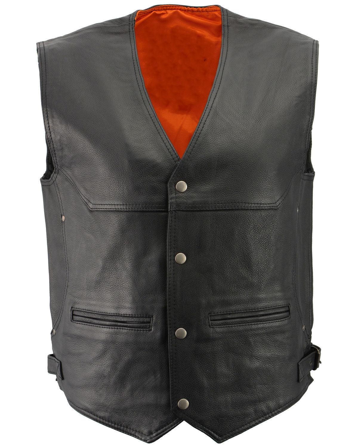 Black Deep Pocket Vest For Men