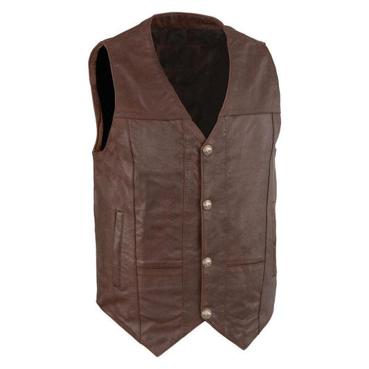 WESTERN PLAIN SIDE VEST FOE MEN'S