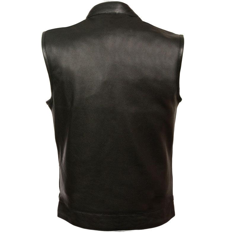 MEN'S OPEN NECK SNAP/ZIP FRONT CLUB STYLE VEST