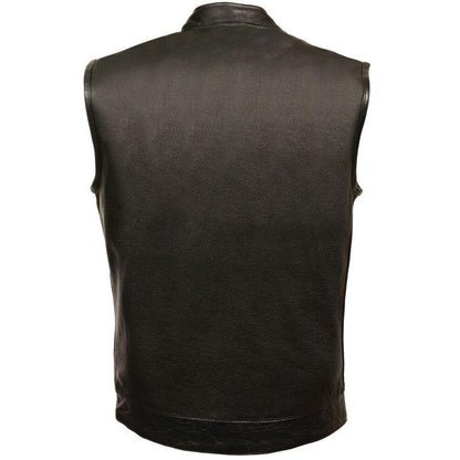 MEN'S OPEN NECK CLUB STYLE VEST BLACK