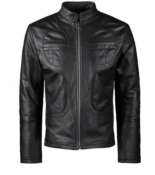 Men's Black Biker Leather Jacket