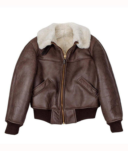Brown Fur B-26 Shearling Jacket