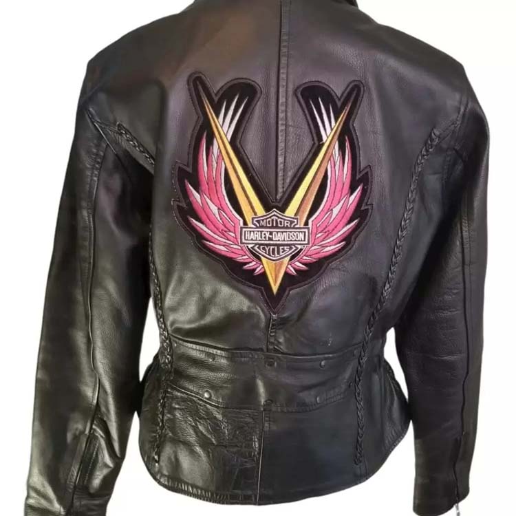 Harley Davidson Moto Biker Leather Jacket