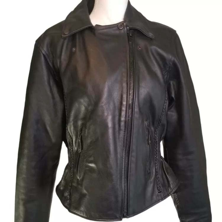 Harley Davidson Moto Biker Leather Jacket