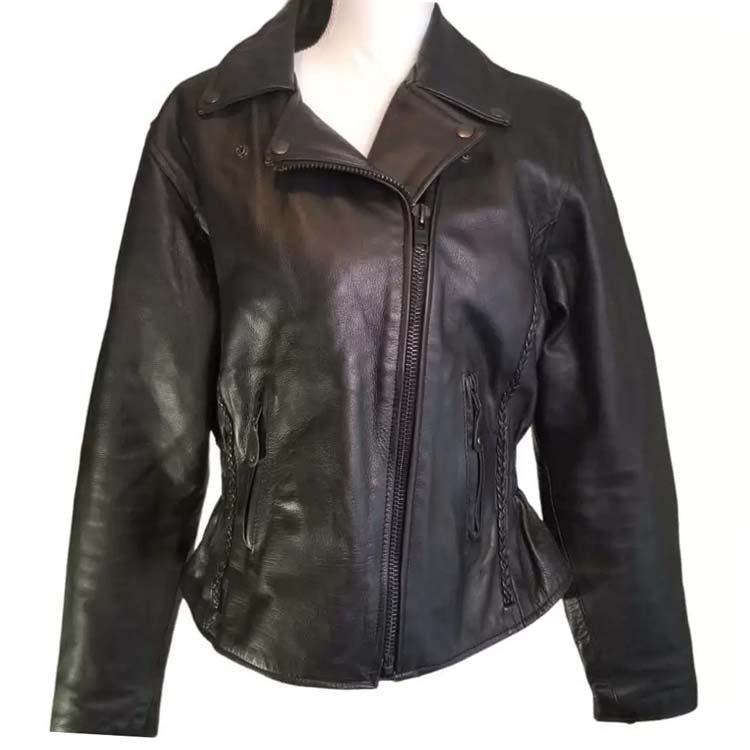 Harley Davidson Moto Biker Leather Jacket