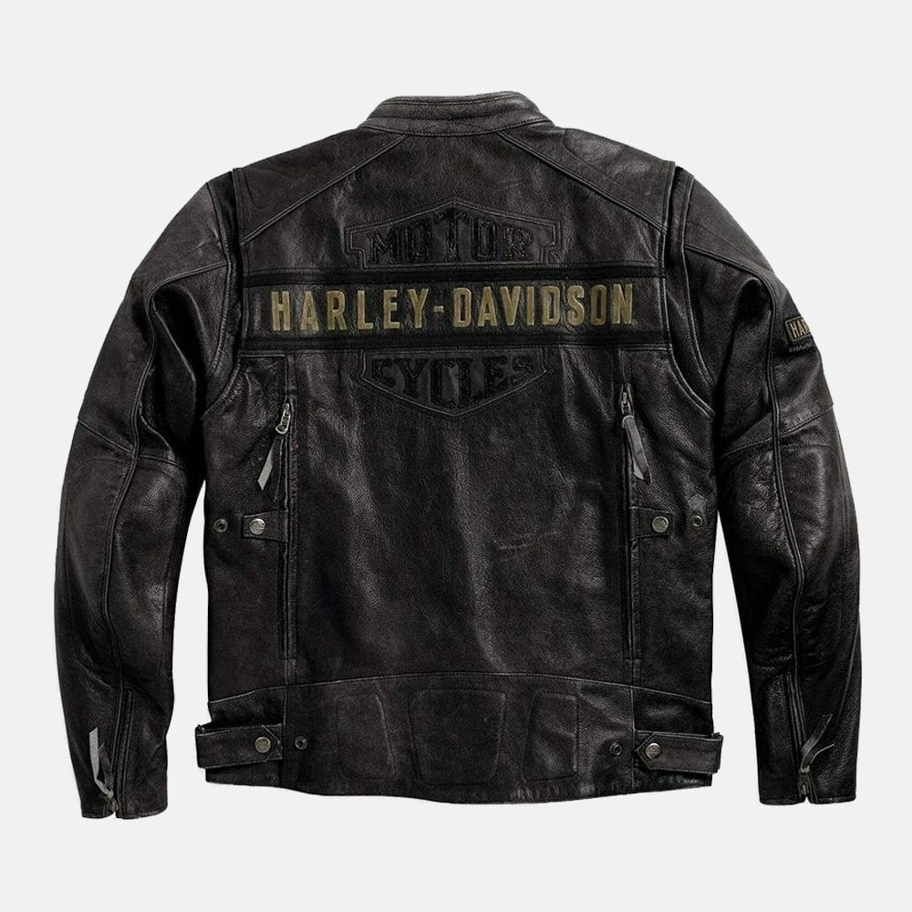Harley Davidson Jacket Motorcycle Vintage Black Leather Jacket