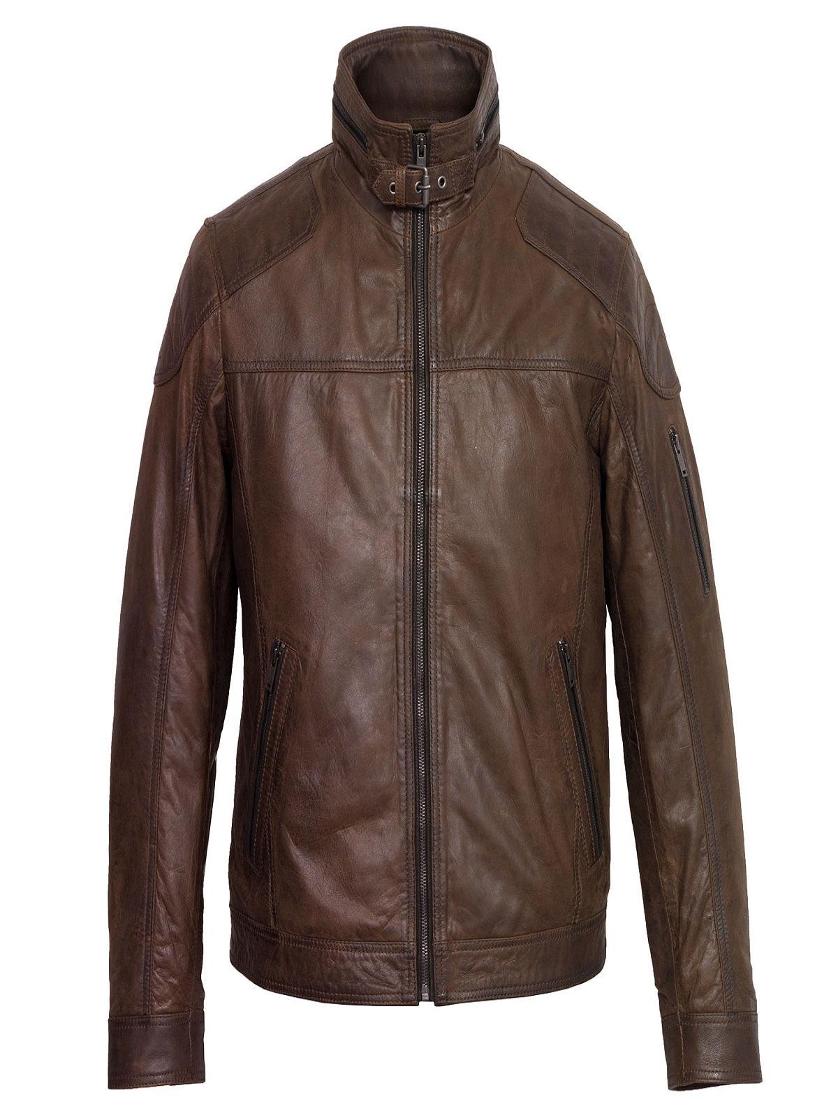 Men's Iconic Dark Brown Leather Jacket