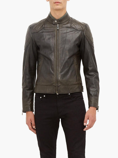 Stylish Brown Leather Jacket For Men