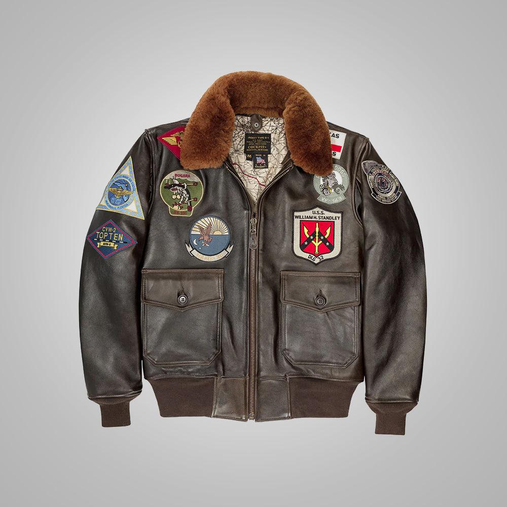 Men's Top Gun Maverick G-1 Flight Bomber Jacket