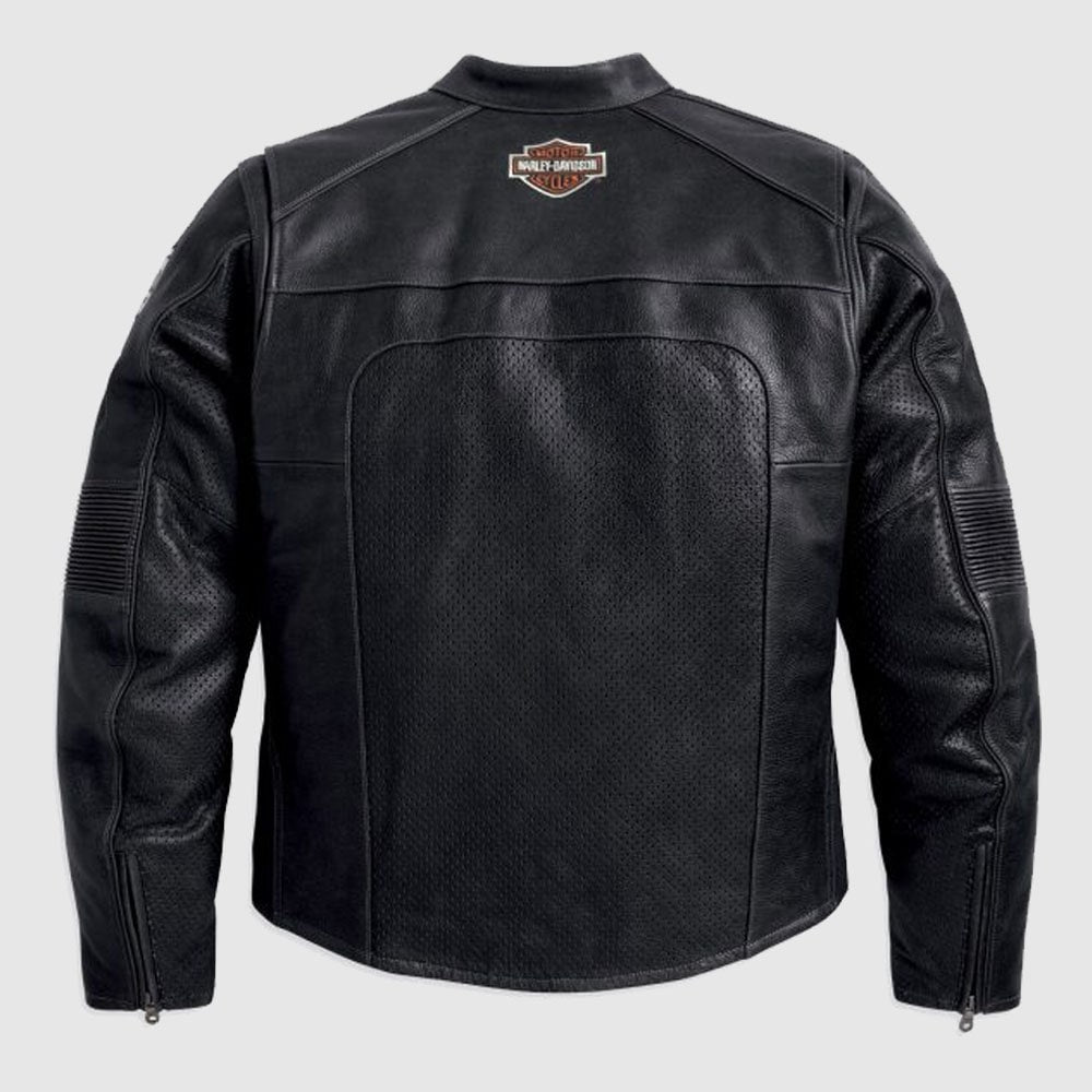 Harley Davidson Perforated Black Jacket