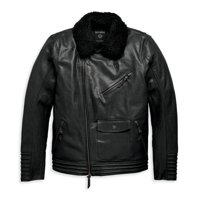 Maverick Leather Biker Jacket – Black