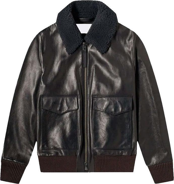 Real Quality Men's Leather Jacket With Fur
