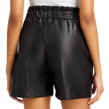Buy Black Leather Shorts for Women