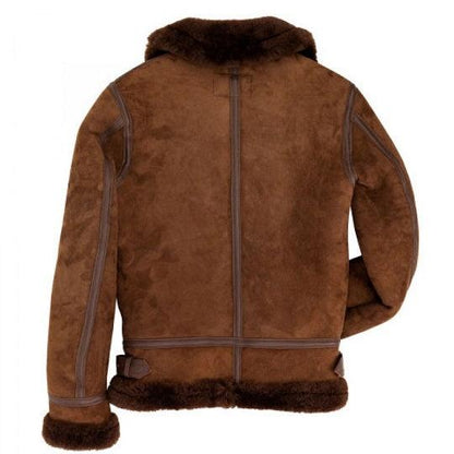 Men's B3 Bomber Suede Sheepskin Leather Jacket