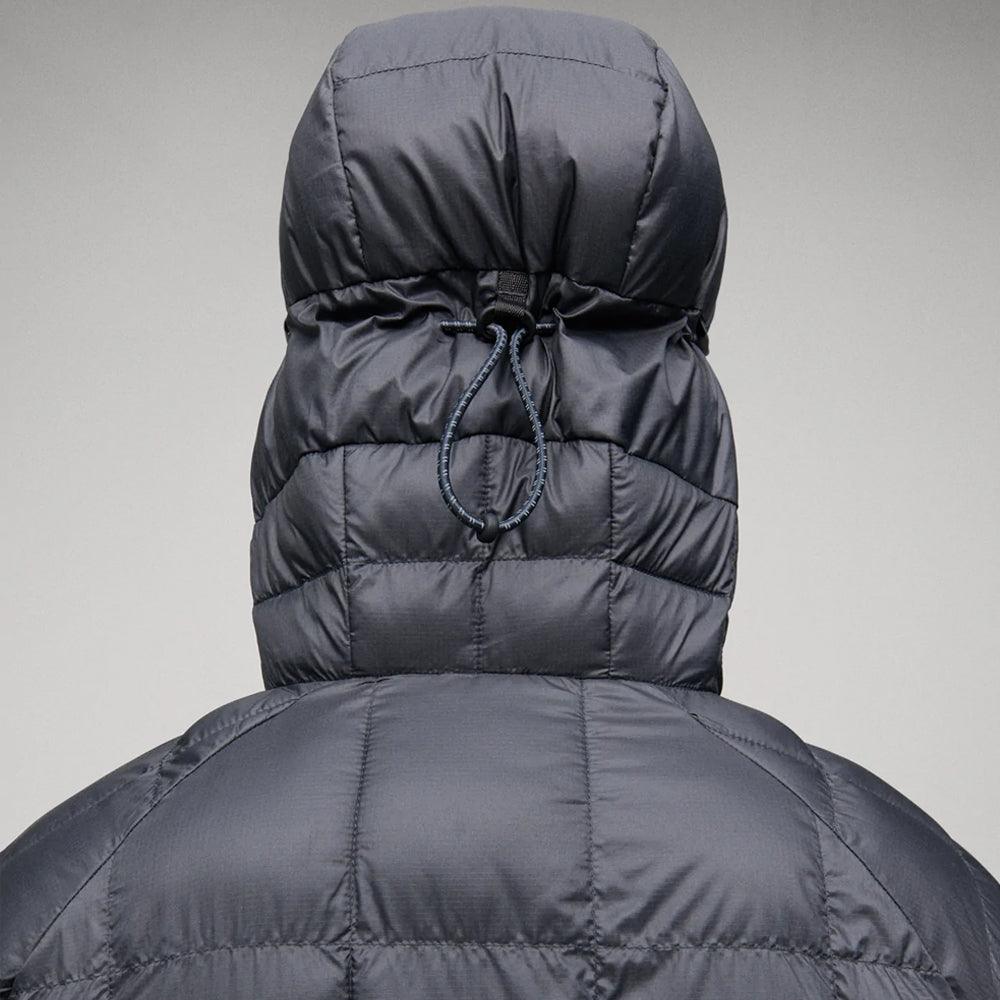 Women's Black Enclosed Hooded Parka Jacket