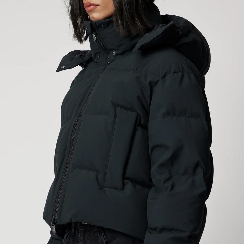 Women's Mate Black Winter Puffer Jacket