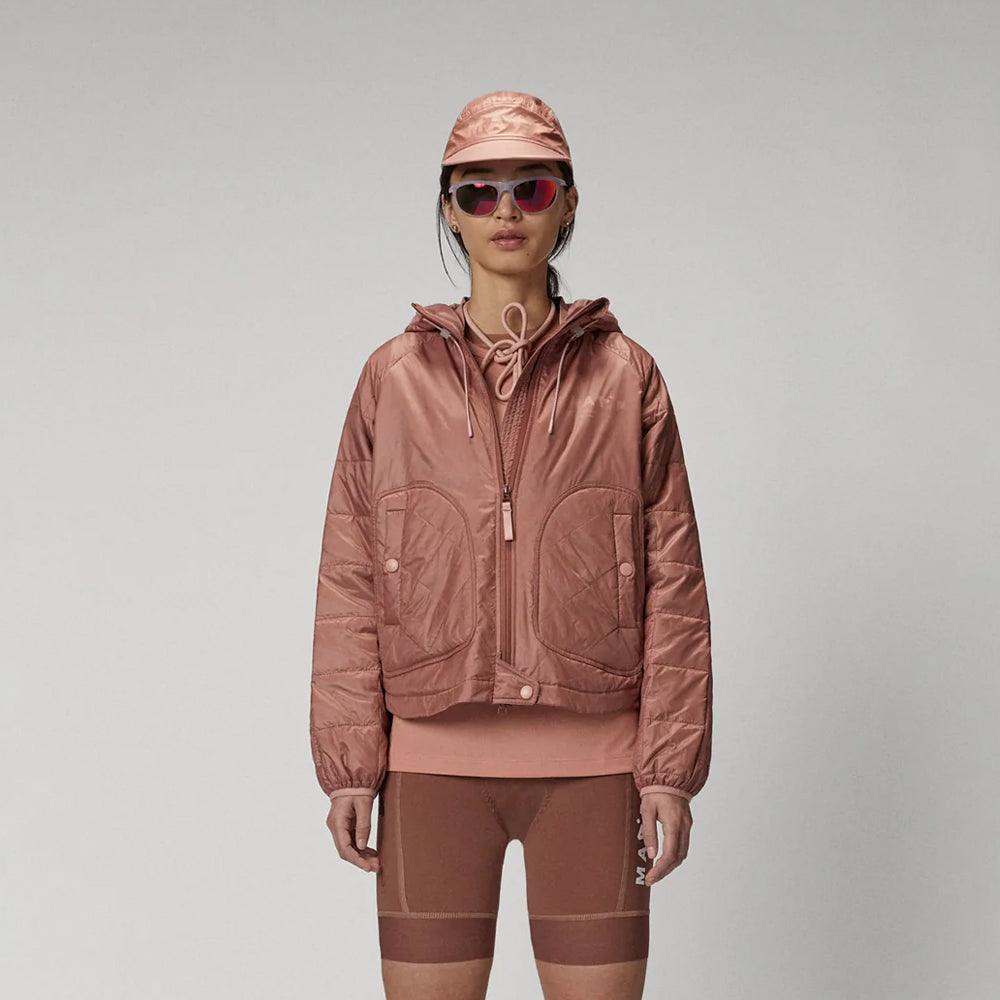 Women's Pink Winter Parka Jacket With Hood