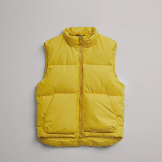 Women's Yellow Sleeveless Puffer Vest