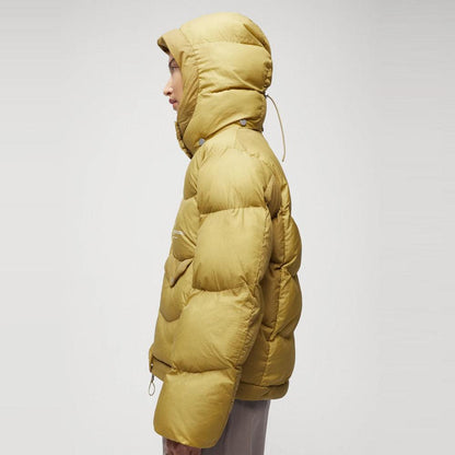 Women's Simple Yellow Puffer Jacket