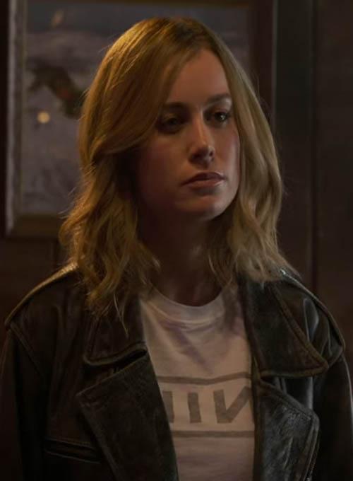 BRIE LARSON CAPTAIN MARVEL LEATHER JACKET