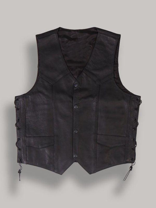 Men's Cowhide Leather Vest