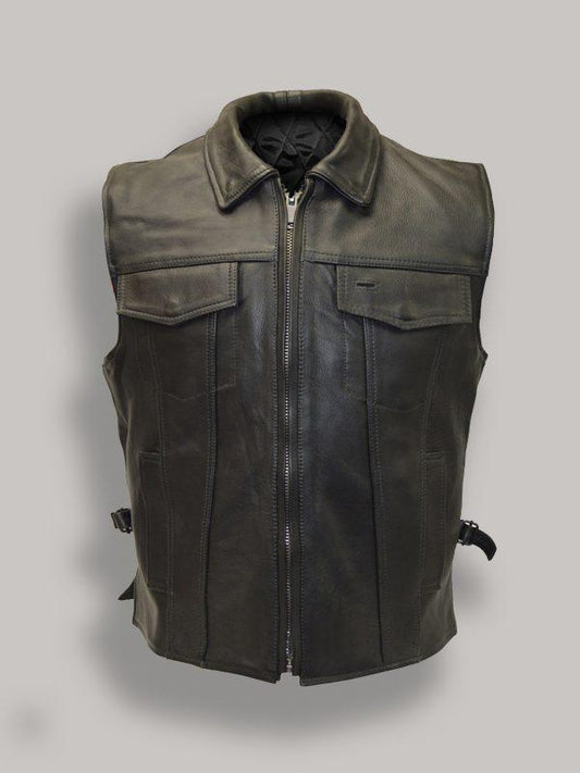 Fight Club Leather Vest For Men