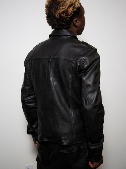 Classic Black Leather Jacket