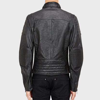 Men's Motorcycle Summer Leather Jacket