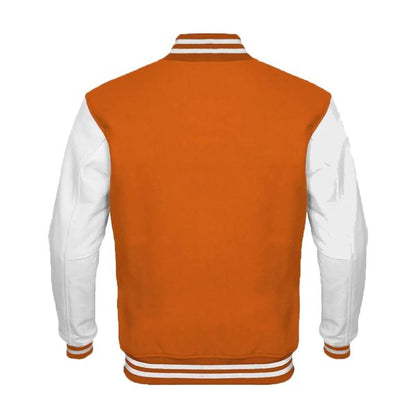 Orange kids Varsity Jacket