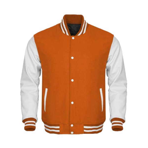 Orange kids Varsity Jacket