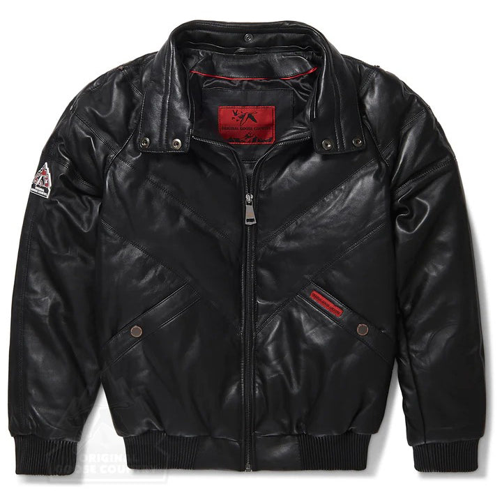 Men's Black V-Bomber Jacket