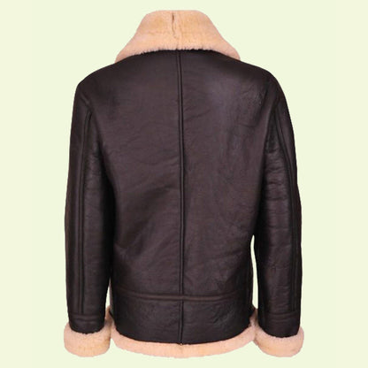 Women's B3 Brown Leather Aviator Jacket